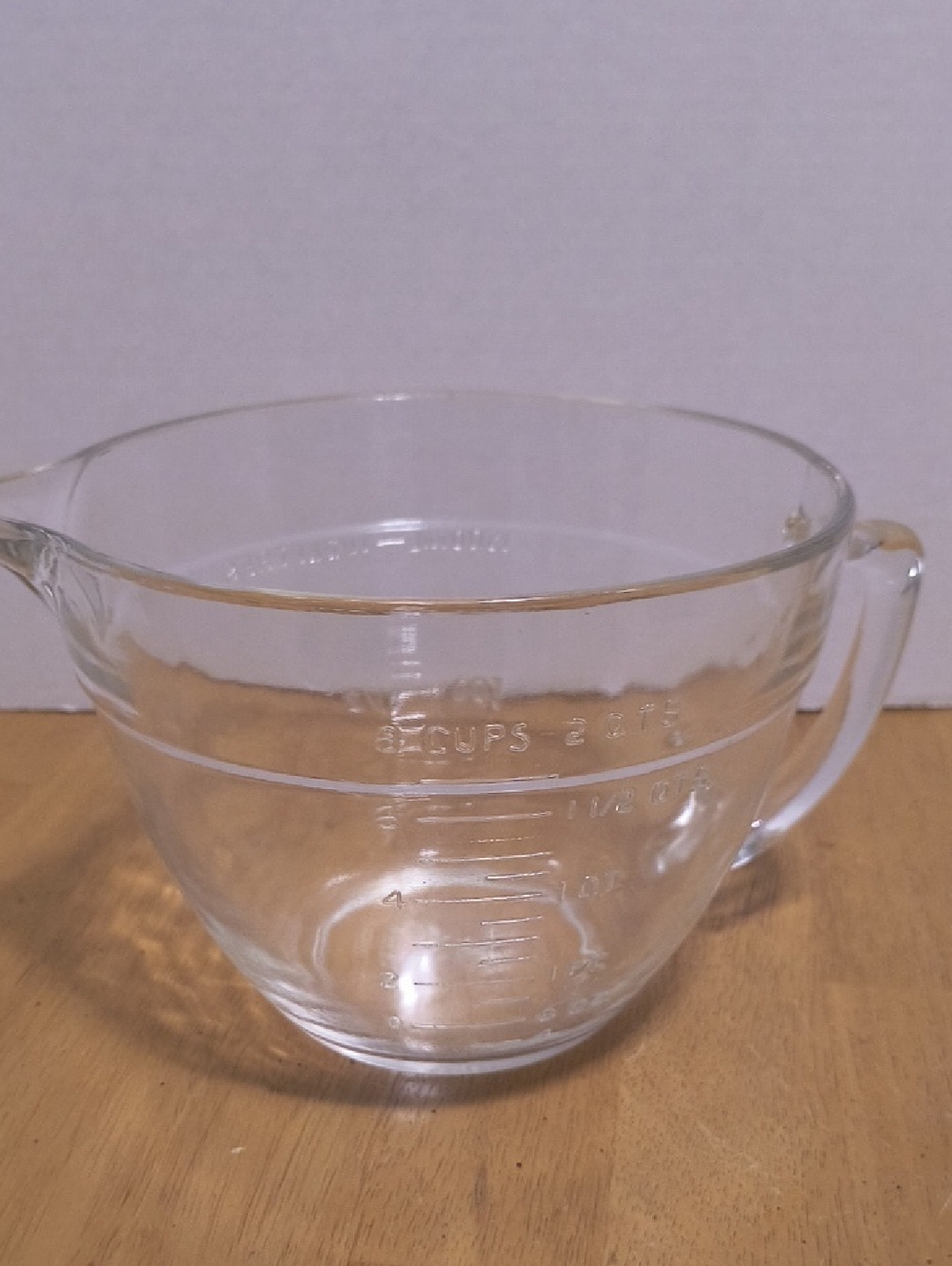8 Cup Clear Glass Measuring Cup Anchor Hocking B4 8 Cup